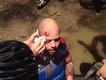 Cyclist Eats Quite A Big Bag Of Dicks Crossing A Puddle
