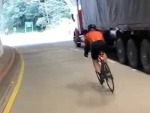Cyclist Gets What's Coming To Him
