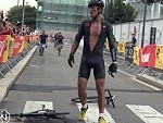 Cyclist Has A Tantrum And Destroys His Ultra Expensive Bike
