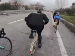 Cyclist Has God On His Side

