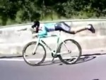 Cyclist Is Dominating The Downhills

