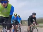 Cyclists Fall Like Dominos
