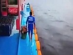 Deckhands Reflexes Save His Life
