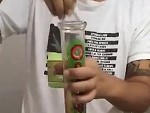 Demonstrates How Not To Clean Your Bong
