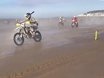 Dirt Biker Picks The Worst Possible Place To Break Down
