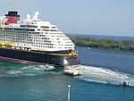 Disney Cruise Ship Backs Into The Pier Oops
