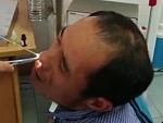 Doctor Removes A Leech From A Dudes Nose
