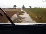 Driver Wasn't Expecting The Road To Be Gone

