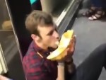 Drunk Idiot Gorging Himself
