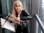 Dumb Bitch Throws A Chair From The 45th Floor
