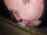 Dumbarses Lick Frozen Rail Lines Haha
