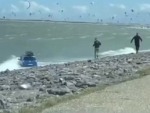 Dummies Lose Their Car Into The Ocean
