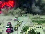 Egyptian Tank Takes Care Of A Car Loaded With Explosives
