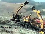 Excavator Operators Battle It Out
