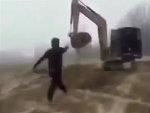 Farmer Confronts Workers Clearing His Land And Gets Buried
