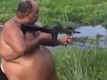 Fat Fucker Has A Built In Holster
