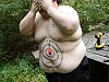 Fat Guy Becomes A Human Dartboard