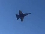 Fighter Jet Gives Beachgoers A Treat
