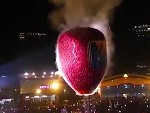 Fireworks Filled Hot Air Balloon Explodes During Festival
