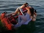 Four Girls On A Buoy
