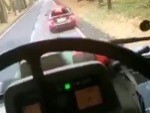 Fuckwit Brake Checks A Tractor WTF????
