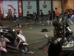 [Gore] Poor Dude Gets Chopped During A Street Fight
