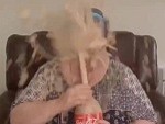 Gran Wanted To See If The Coke Mentos Thing Was Real
