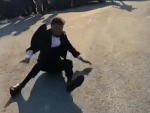 Groom Makes An Unforgettable Entrance
