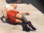 GTA NPC Knocks Herself Out
