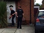 Guy Makes An Escape As The Cops Raid His Home
