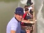 Guy Selfies A Decent Boat Collision
