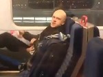 Guy Wanking Himself Stupid On An Empty Train
