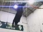 Gymnast Loses Her Leggings
