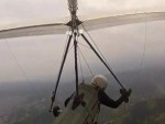 Hang Glider Encounters Some Technical Difficulties
