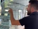 He Shatters The Glass Quite Deliberately Wow!
