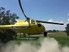 Helicopter Makes A Low Pass At A Rally
