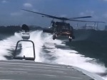 Helicopter Makes These Boaties Day
