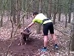 Hikers Come Across A Stuck Goat
