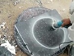 His Freehand Grinding Skills Are Pretty Damn Good
