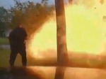 Hit Gas Main Goes *KABOOM*
