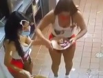 Hooters Waitress Gets A Facial
