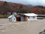 House Gets Washed Away And Destroyed In A Flood
