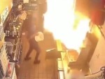 How Not To Deal With A Grease Fire
