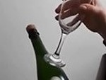 How To Open A Champagne Bottle With A Champagne Glass
