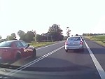 Idiot Immediately Busted For An Illegal Overtake
