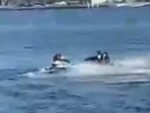 Jet Skier Takes Aim
