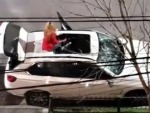 Jilted Wife Destroys Her Cheating Hubby's Car
