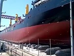 Launching A Huge Container Ship
