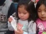 Little Girl Performs An Amazing Magic Trick
