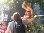 Loses Her Bits Sneaking Into A Festival
